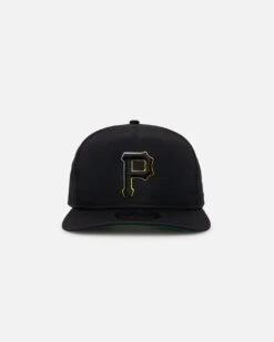 New Era Pittsburgh Pirates Golfer Pre-Curved Snapback Black/OTC