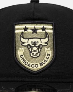 New Era Chicago Bulls 'Military Patch' Pre-Curved Golfer Snapback Black -Culture Kings 197883704849 default 000050