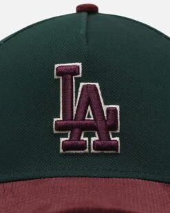New Era Los Angeles Dodgers 'Rhubarb Cord' 9FORTY A-Frame Snapback Dark Green -Culture Kings 197884206748 default 0050