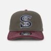 New Era Chicago White Sox 'Contrast Visor' Pre-Curved Golfer Snapback Moss/Maroon -Culture Kings 197885183284 default 000010