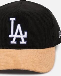 New Era Los Angeles Dodgers 'Corduroy Suede' Pre-Curved Golfer SnapbackWashed Black -Culture Kings 198059579926 default 0020