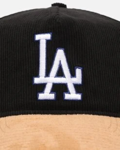 New Era Los Angeles Dodgers 'Corduroy Suede' Pre-Curved Golfer SnapbackWashed Black -Culture Kings 198059579926 default 0060