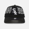 New Era Chicago White Sox 'Gothic Script' 9FORTY A-Frame Snapback Black/Grey -Culture Kings 198059973809 default 0010