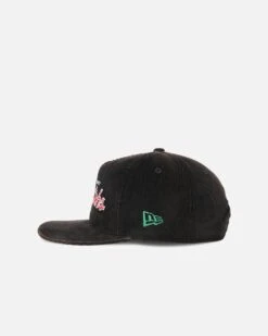 New Era South Sydney Rabbitohs 'NRL Golfer Washed Black' Pre-Curved Corduroy Golfer Snapback Washed Black -Culture Kings 198061034796 default 000040