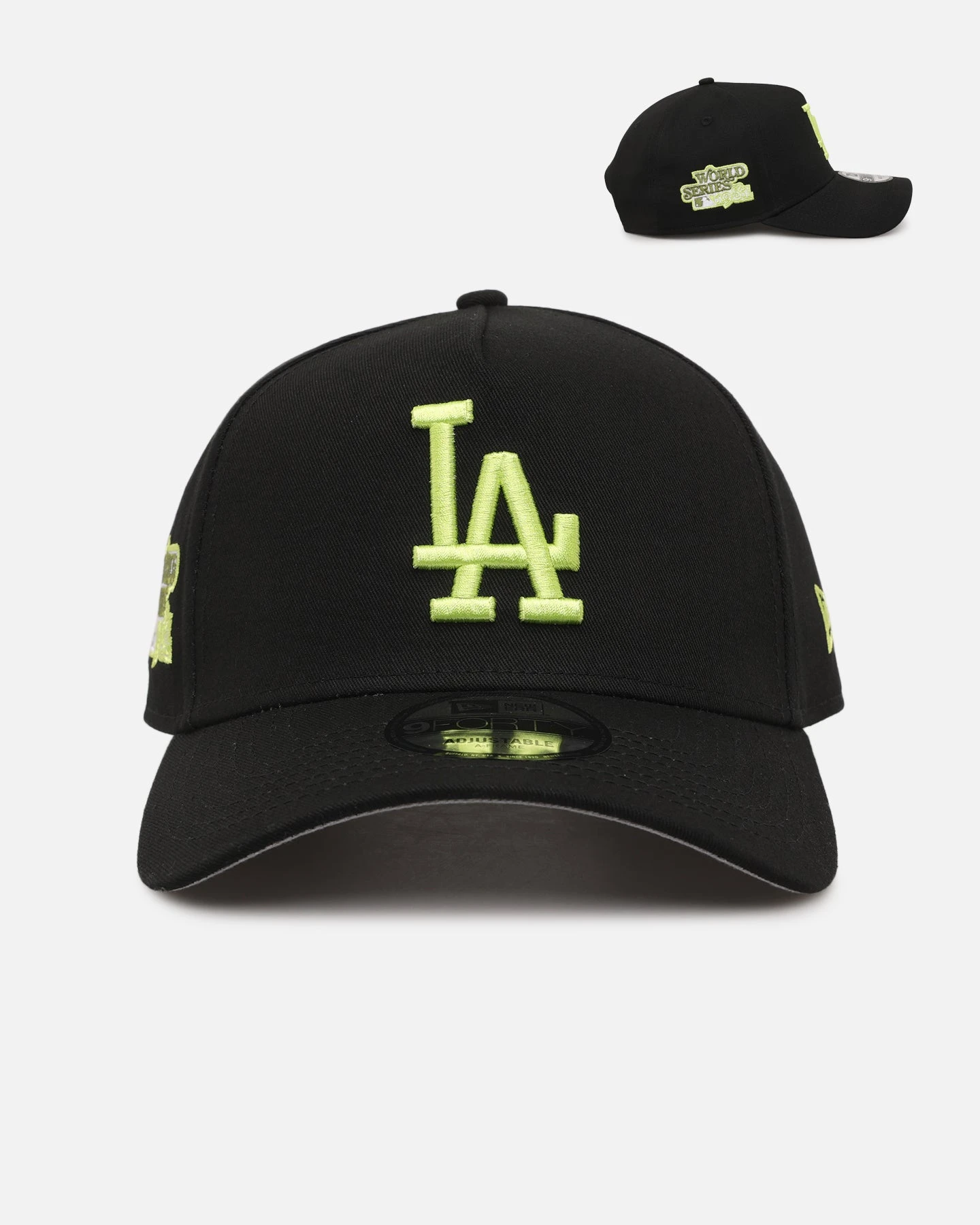 New Era Los Angeles Dodgers 'Volt' 9FORTY A-Frame Snapback Black/Green 3 New Era Los Angeles Dodgers 'Volt' 9FORTY A-Frame Snapback Black/Green