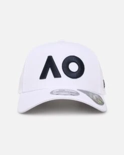 New Era Australian Open '25 Core Repreve® 9FORTY A-Frame Strapback White