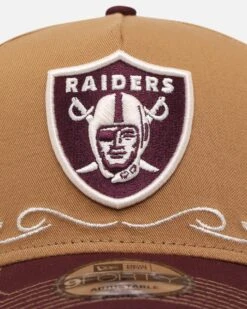 New Era Las Vegas Raiders 'Outlaws Wheat' 9FORTY A-Frame Snapback Wheat/Maroon -Culture Kings 198581907358 default 0050