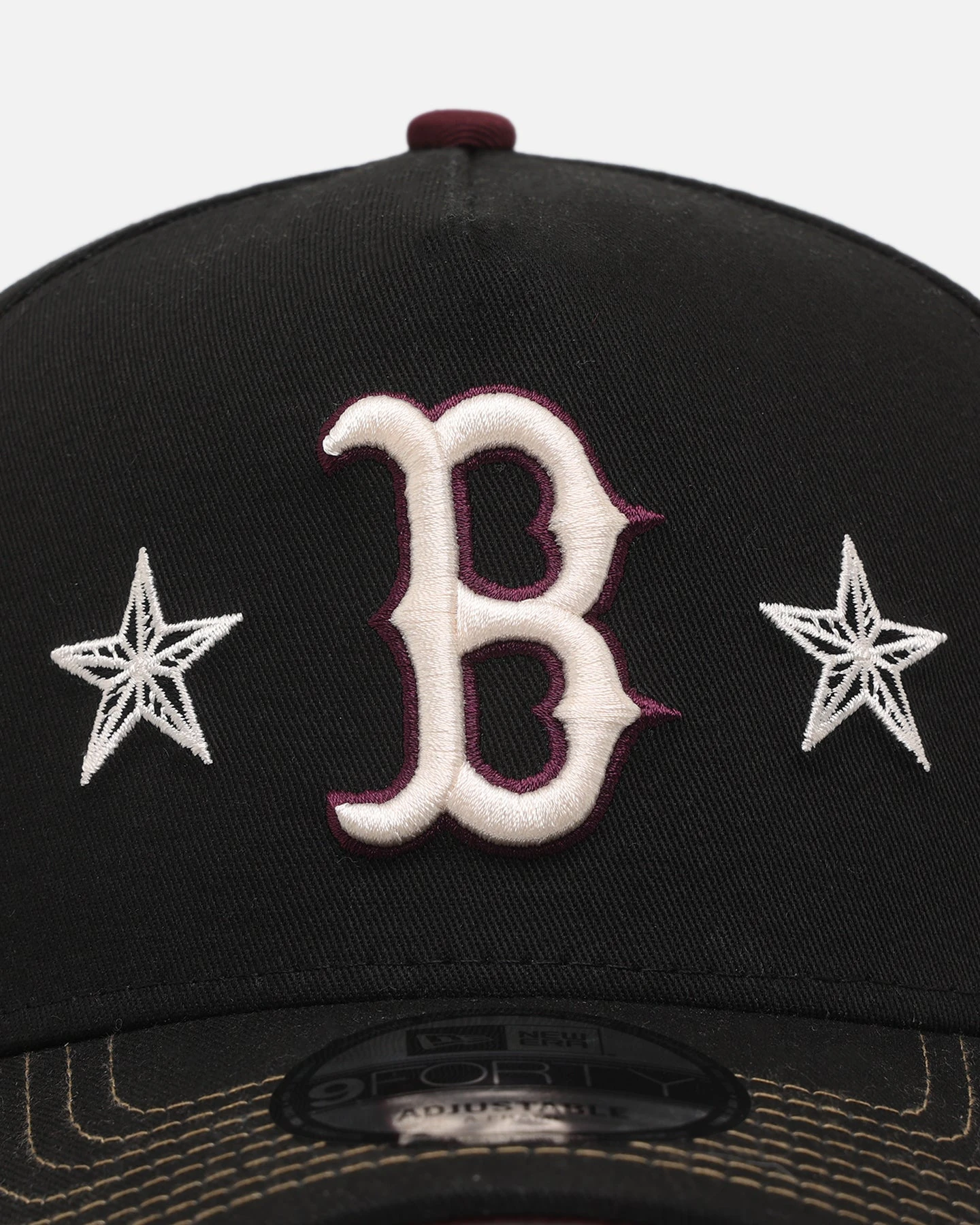 New Era Boston Red Sox 'Ivory Stars Outlaws' 9FORTY A-Frame Snapback Black/Maroon 7 New Era Boston Red Sox 'Ivory Stars Outlaws' 9FORTY A-Frame Snapback Black/Maroon - Image 5
