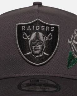 New Era Las Vegas Raiders 'Gray Tonal Roses' 9FORTY A-Frame Snapback Gray -Culture Kings 198760749625 default 0050