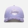 New Era Los Angeles Lakers 'Sundyed Flames' 9FORTY A-Frame Snapback Lavender -Culture Kings 198976381039 default 0010