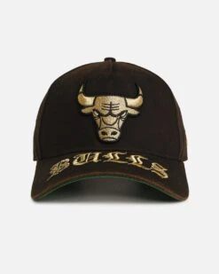 New Era Chicago Bulls 'Washed Gothic Visor' 9OFRTY A-Frame Snapback Black