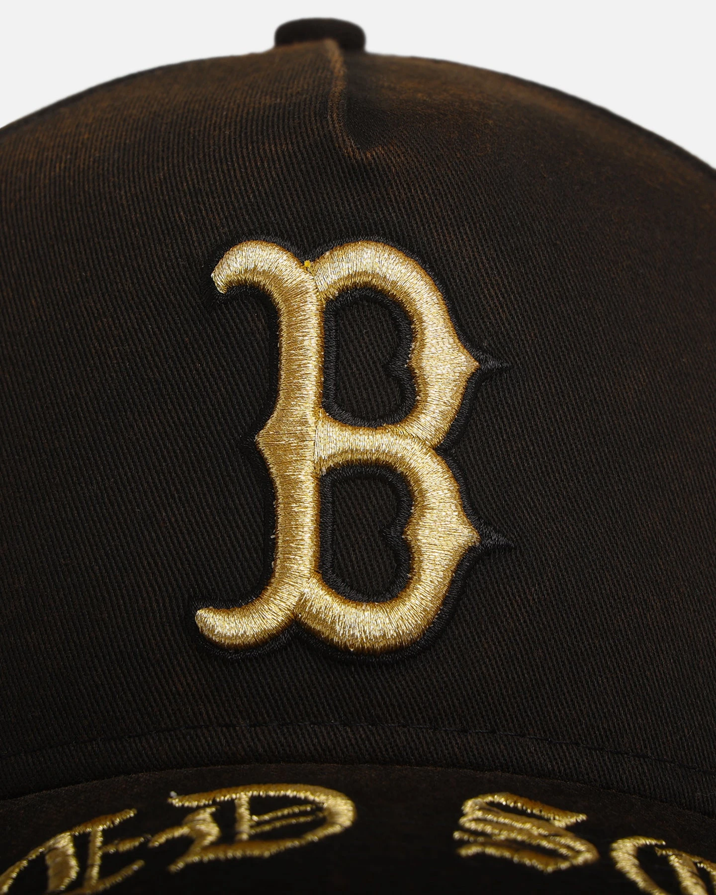 New Era Boston Red Sox 'Washed Gothic Visor' 9OFRTY A-Frame Snapback Black 7 New Era Boston Red Sox 'Washed Gothic Visor' 9OFRTY A-Frame Snapback Black - Image 5