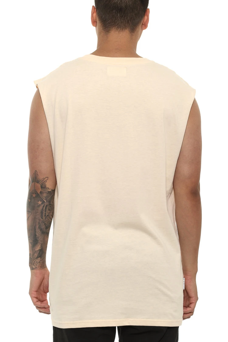 Saint Morta Time Keeper Oversize Muscle Tee Beige 4 Saint Morta Time Keeper Oversize Muscle Tee Beige - Image 2