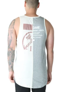Civil Regime Lost Cause Split Drop Tank Yellow/Grey -Culture Kings 4434568583426 normal 0020