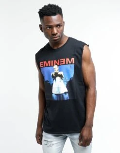 Eminem Photo Muscle Tee Black -Culture Kings 4434569751770 normal 007