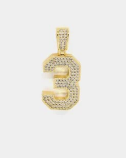 Saint Morta Men's Iced College Pendant Iced Gold -Culture Kings 4454569417841 default 00080