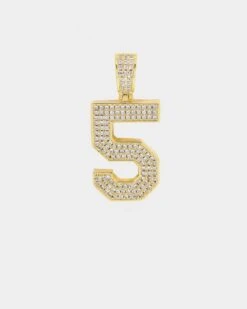 Saint Morta Men's Iced College Pendant Iced Gold -Culture Kings 4454569417841 default 00100