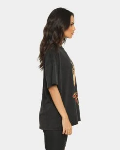 TUPAC Red Tupac T-Shirt Washed Black -Culture Kings 4454569554270 womens 0060