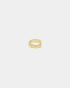 Raising Hell Women's 2mm Iced Huggie Earring Iced Gold -Culture Kings 4454569768349 default 00070