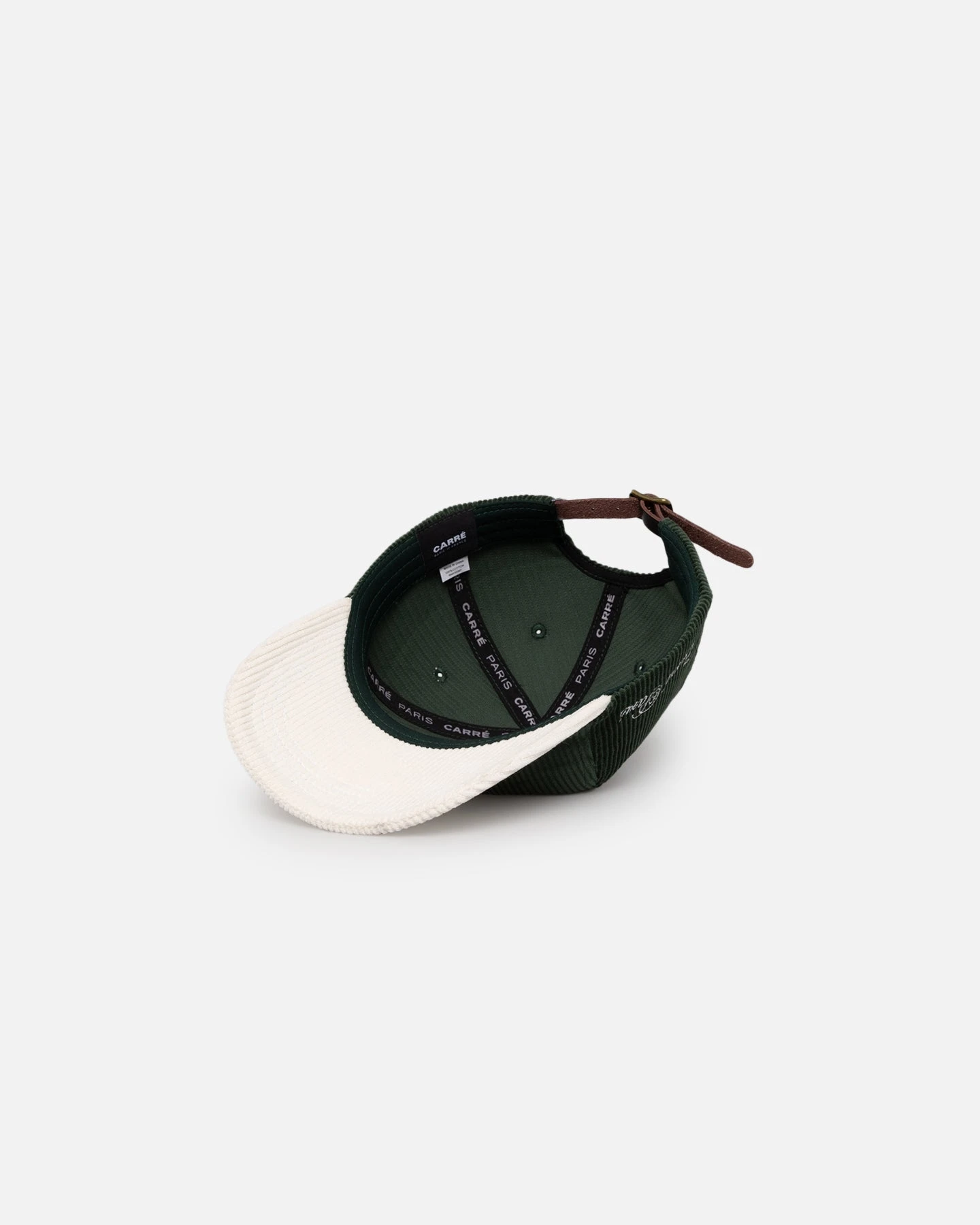 Carre Heritage Corduroy Strapback Forest Green 8 Carre Heritage Corduroy Strapback Forest Green - Image 6