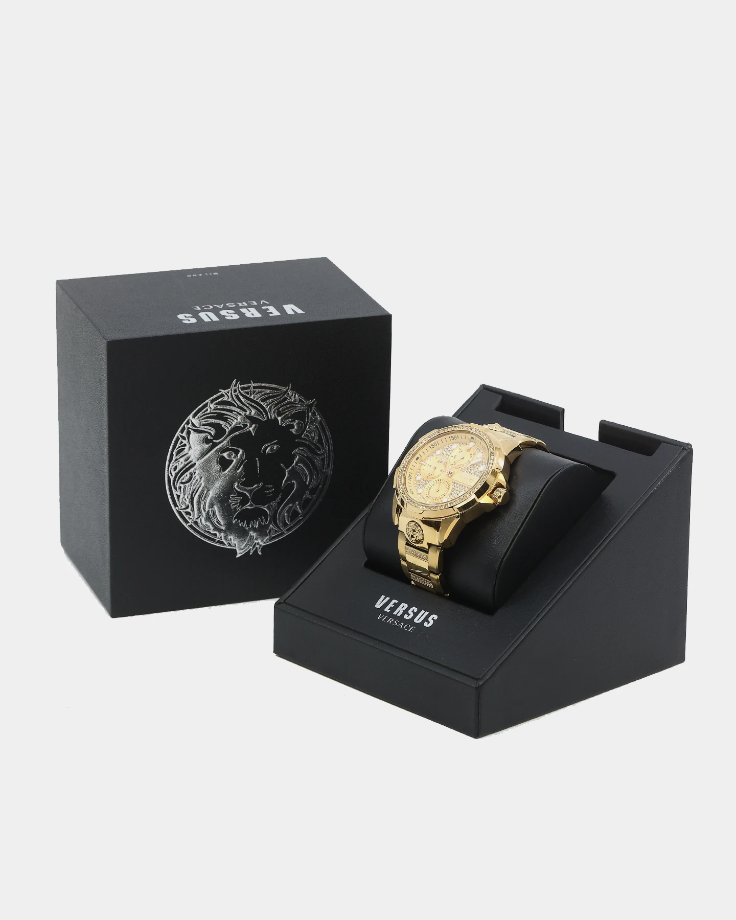 Versus Versace 6eme Arrondissement Crystal Set Gold Watch Yellow Gold 5 Versus Versace 6eme Arrondissement Crystal Set Gold Watch Yellow Gold - Image 3