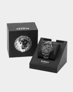 Versus Versace 6eme Arrondissement Crystal Set Gunmetal Watch Gunmetal -Culture Kings 7630030573910 default 00040