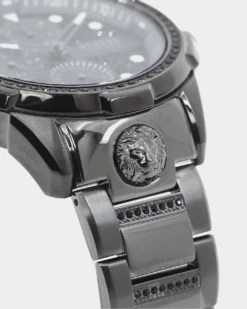 Versus Versace 6eme Arrondissement Crystal Set Gunmetal Watch Gunmetal -Culture Kings 7630030573910 default 00060