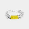 Wild For The Weekend LNO Pop Colour ID Bracelet Silver/Yellow