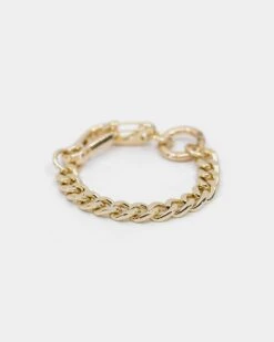 Wild For The Weekend Men's Mixed Chain Bracelet Gold -Culture Kings 9324609398001 default 00030