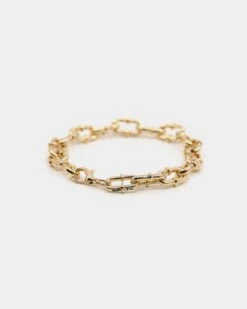 Wild For The Weekend Playing With Fire Chain Bracelet Gold