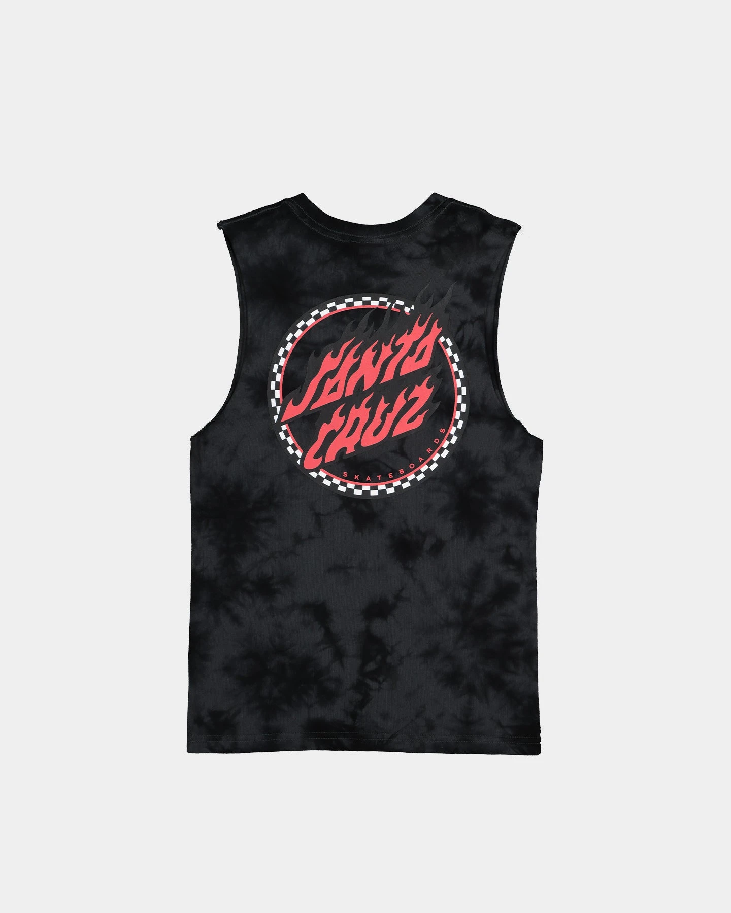 Santa Cruz Kids' Checked Out Flamed Dot Muscle T-Shirt Black/Black Tie Dye 7 Santa Cruz Kids' Checked Out Flamed Dot Muscle T-Shirt Black/Black Tie Dye - Image 5